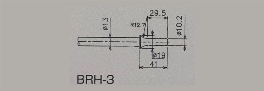 BRH-3 Chisel Dimension