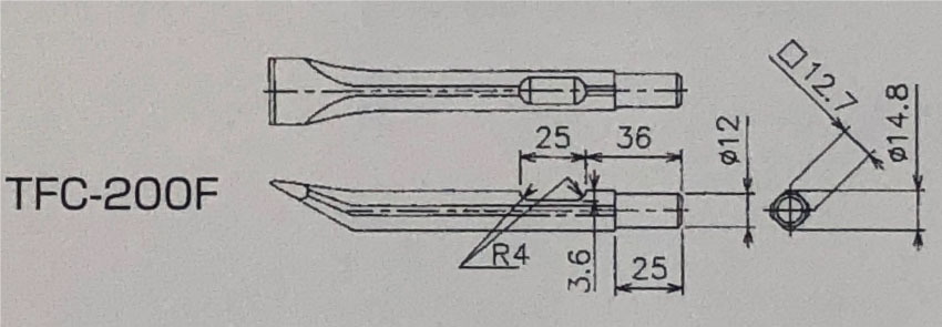 TFC-200F chisel